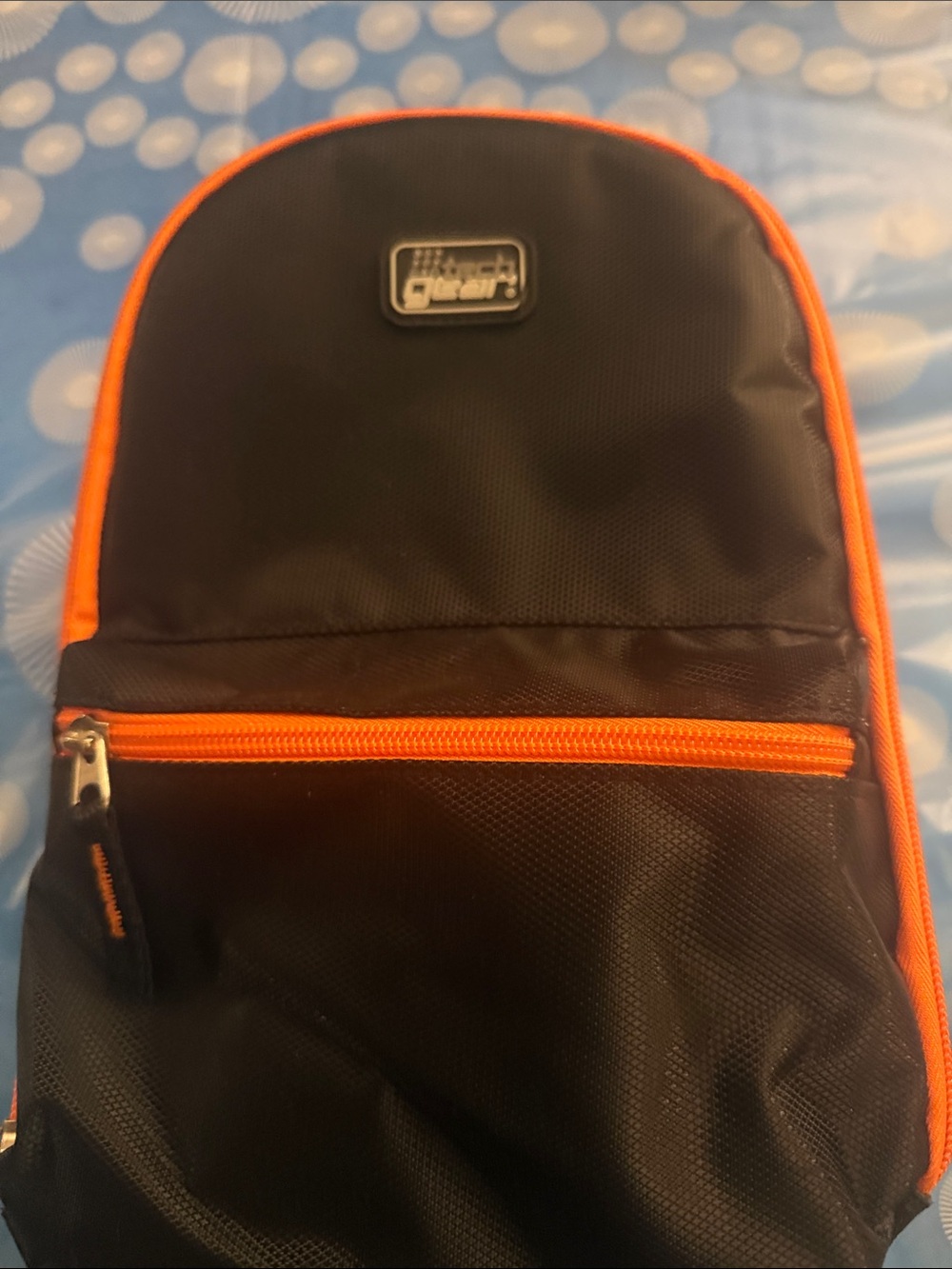 Black and Orange Men LunchBag Cooler backpack - Casual Daily Bag